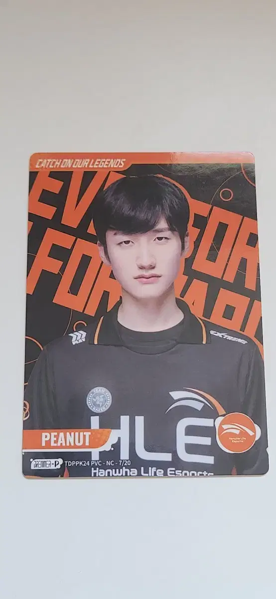 LCK카드 한화생명 Esports 피넛 블랙