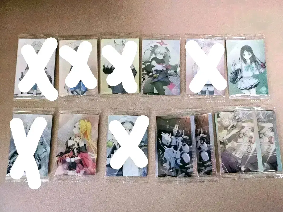 블루아카이브 웨하스 포토카드 1,2,3탄 판매