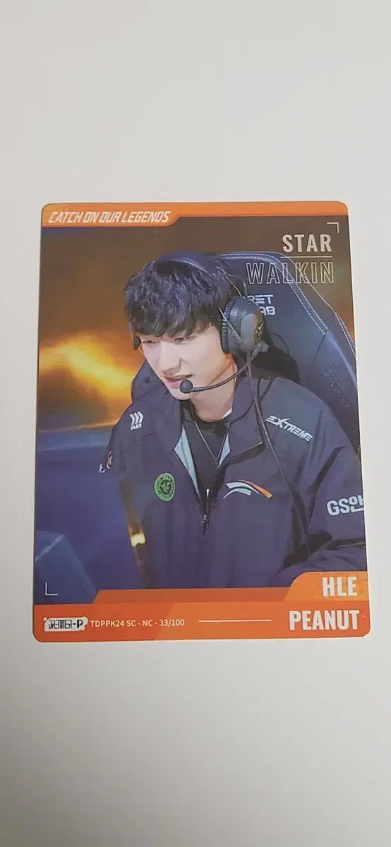 LCK카드 한화생명 Esports 피넛 스타워크인