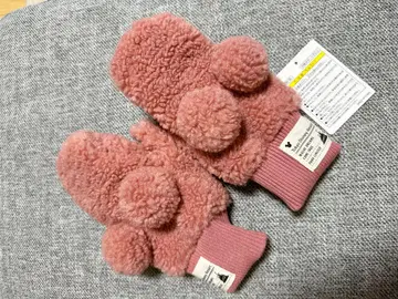 새상품급 도쿄 디즈니 리조트 한정 미키 장갑 폼폼 포함 핑크