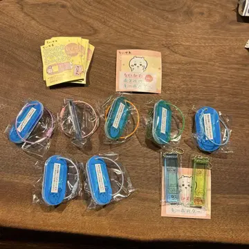 치이카와(먼작귀) 아크릴 네임택 7개, 호텔 키링 2개, 9개 세트 가챠