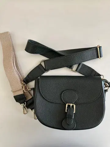 오렌티 숄더백 그린 소가죽