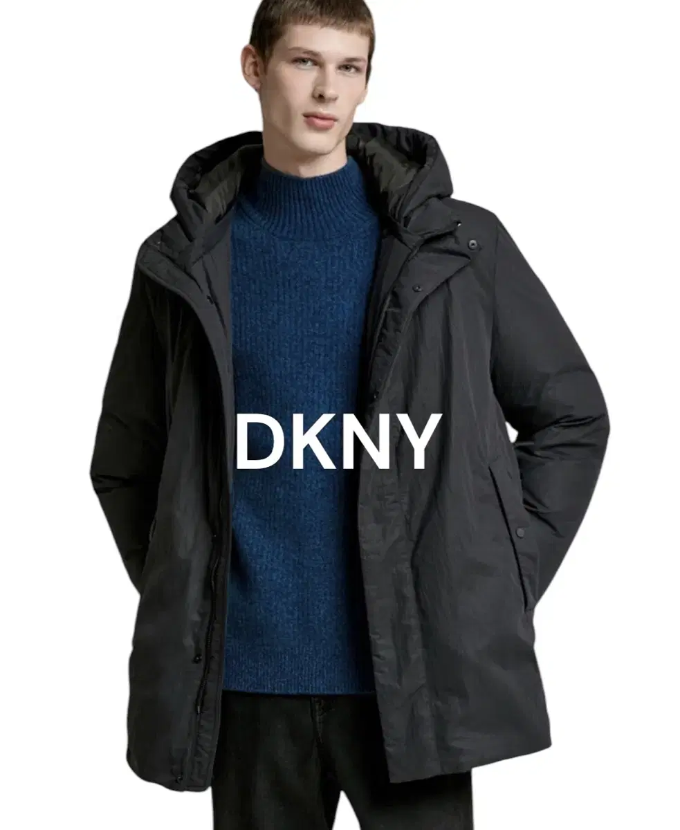DKNY 이펙트 미드 다운파카 XL