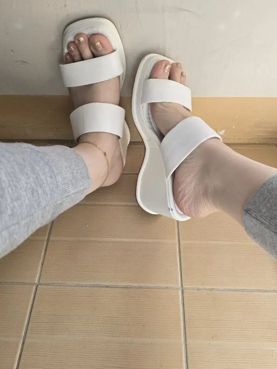 통굽슬리퍼 새상품 230