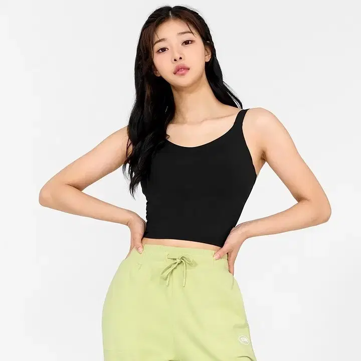 젝시믹스 베이직 플레인 크롭탑 M L