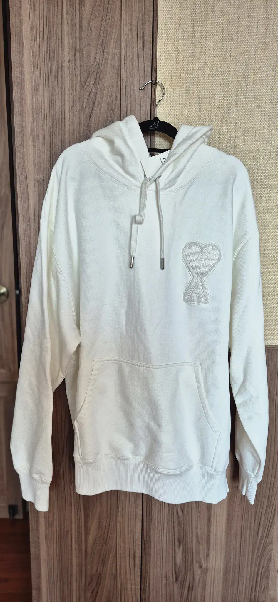 347. AMI PARIS 화이트 후드티 XXXL 사이즈
