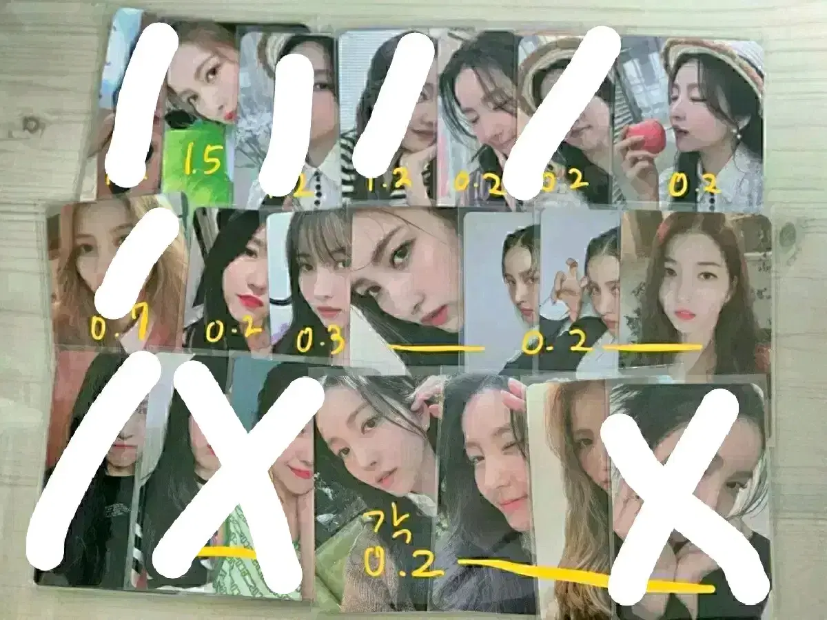 (많아요)여자친구 비비지 소원 예린 은하 신비 엄지 유주 포카 양도합니다