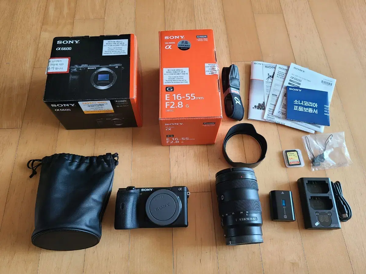 소니 a6600 + 16 55 렌즈 (풀박스, 1,130컷)