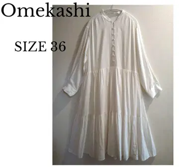 Omekashi 린넨 혼방 티어드 롱 원피스 SIZE 36
