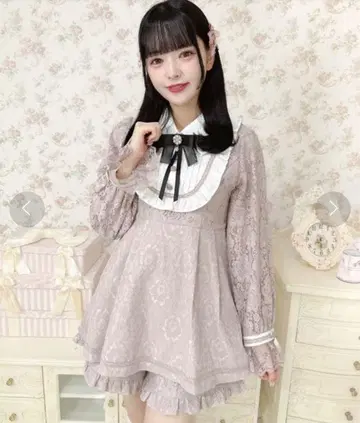 ROJITA 백리본 레이스 세트업 핑크