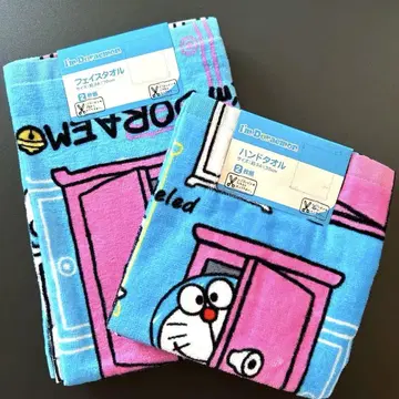 도라에몽 페이스타월 핸드 타월 4장 도어즈 오브 도어즈 일본 한정판