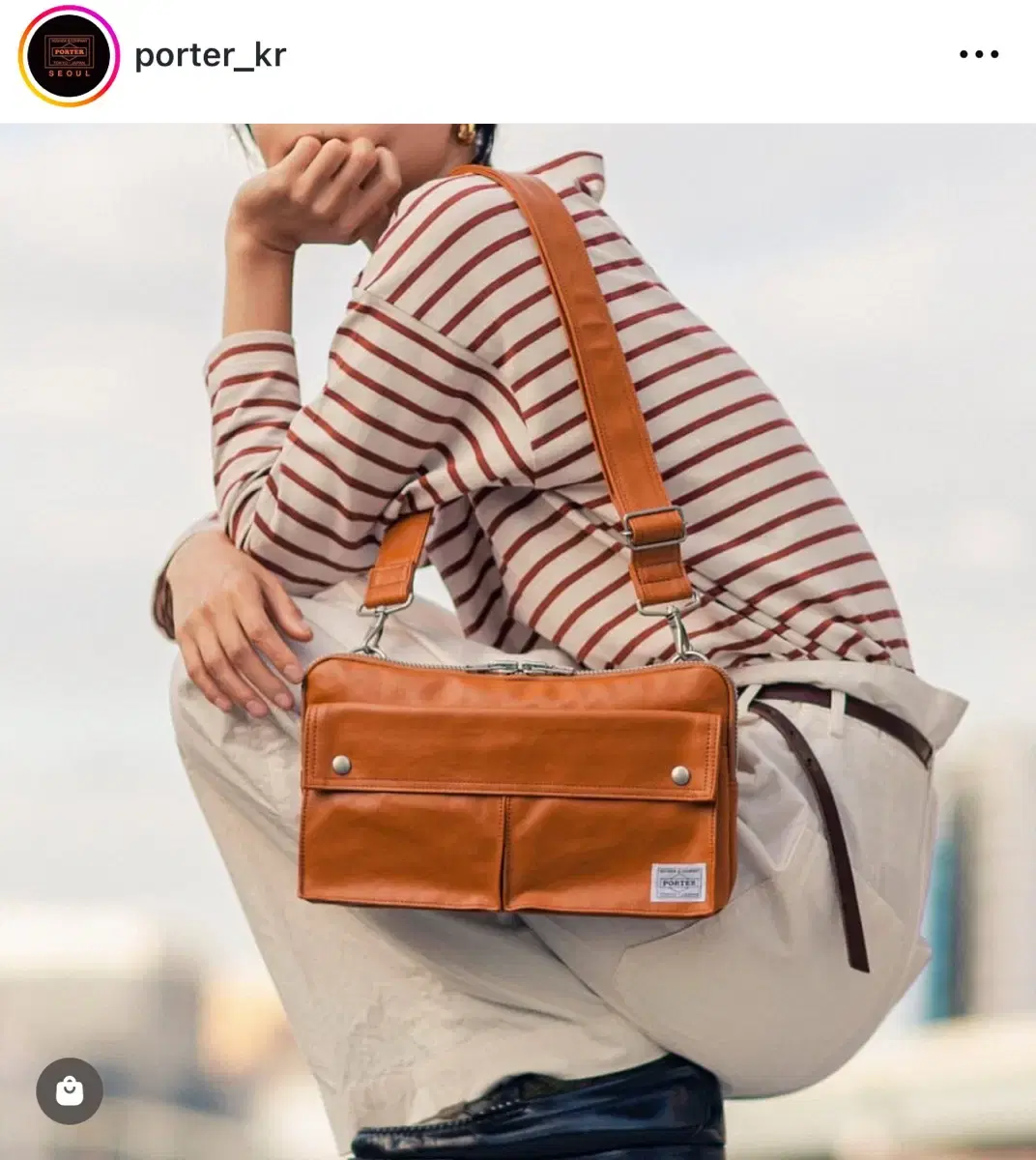 [PORTER] FREE STYLE SHOULDER BAG - BEIGE