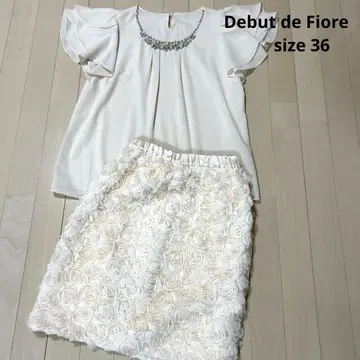 Debut de Fiore 상의 꽃무늬 스커트 셋업 결혼식 파티