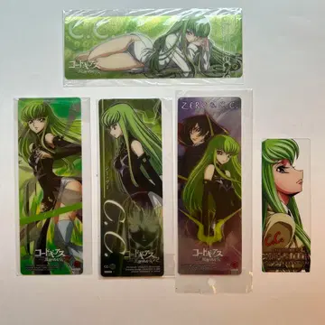 '코드 기어스' 북마크 5개 세트 C.C. 미개봉 CLAMP