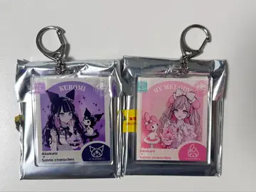 빨간색 쿠로미 산리오 쿠로미 마이멜로디 아크릴 키링 세트