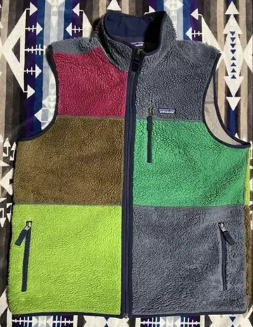 Patagonia RETRO X 베스트 패치워크 멀티 컬러 XL