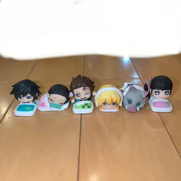 귀멸의 칼날 잠꾸러기 피규어 6개 세트