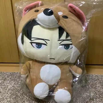 미개봉 진격의 거인 애니멀코 리바이 봉제 인형 L 빅