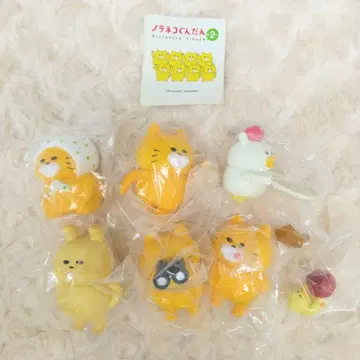 고양이 미니어처 피규어 2단 총 6종(럭키 아이템 포함)