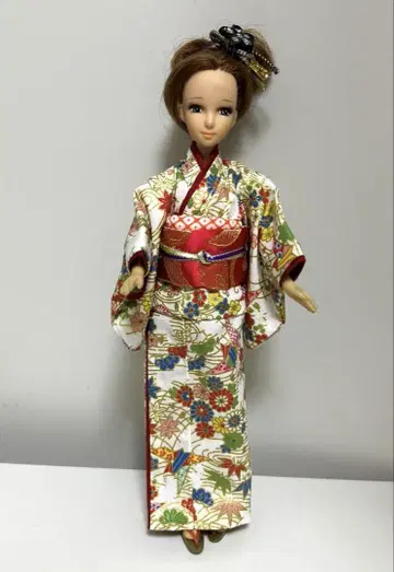 핸드메이드 초대 리카짱 엄마 사이즈 일본풍 패턴 기모노