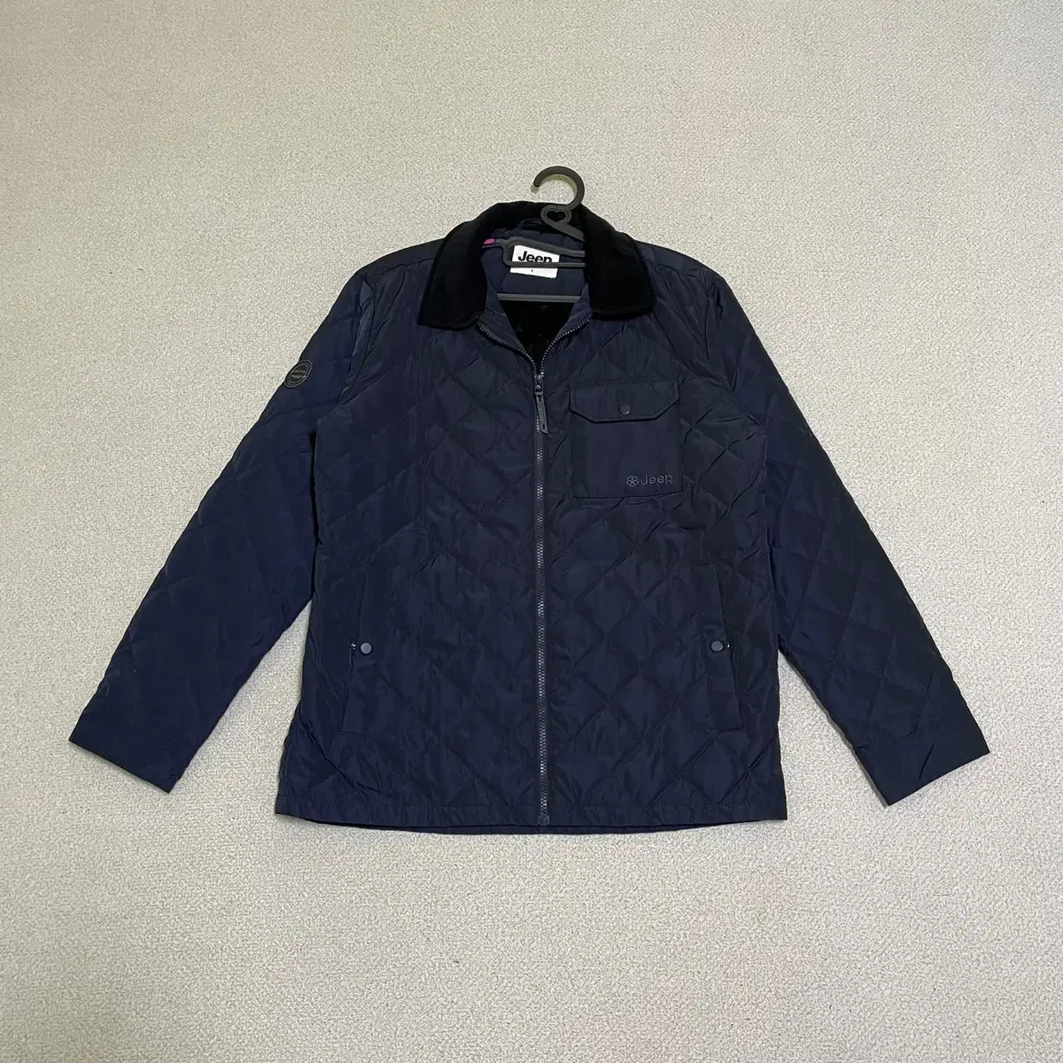 L Jeep Duck Down Quilted Jacket Lightweight Padding N.1246