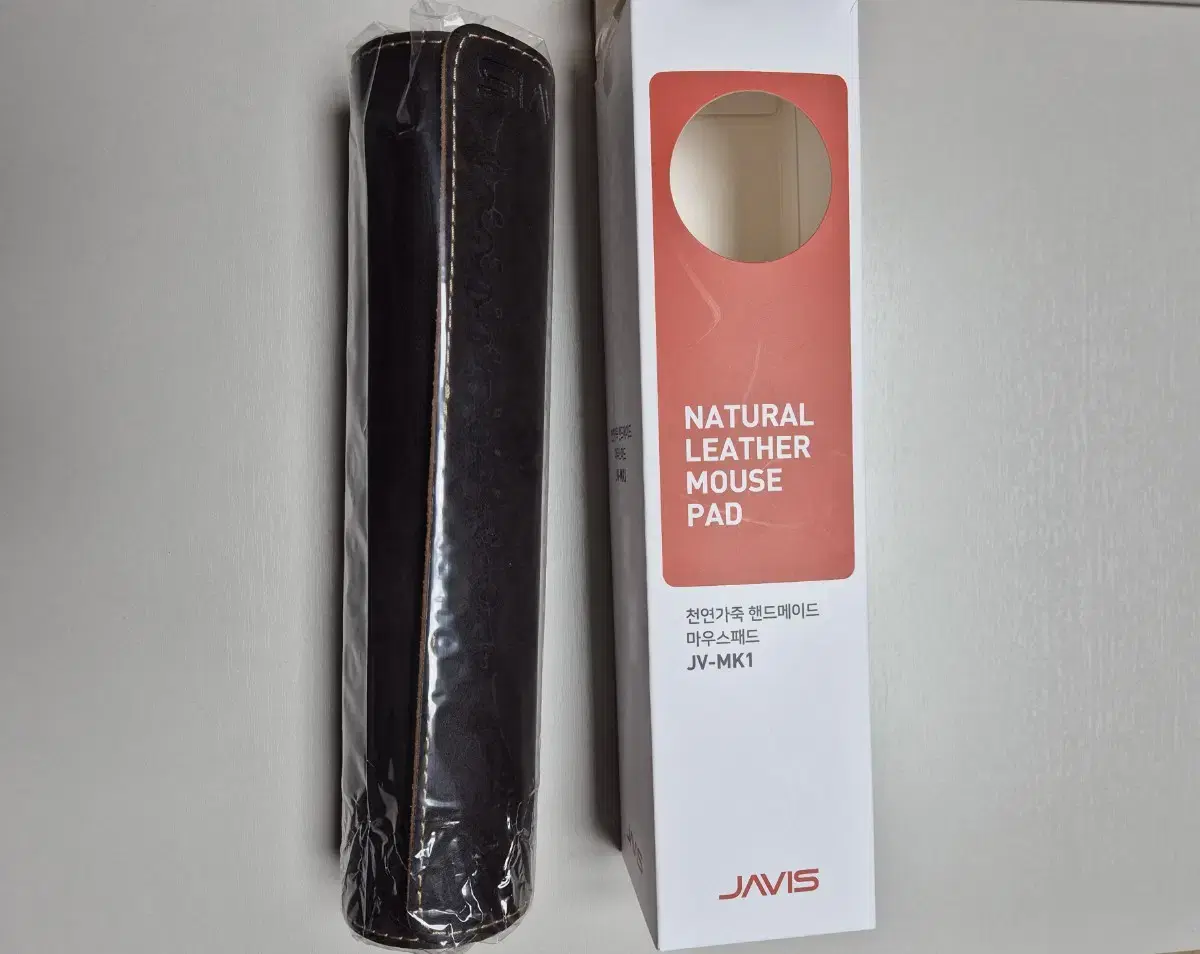 (JAVIS)천연가죽 핸드메이드 마우스패드(미사용 새상품)