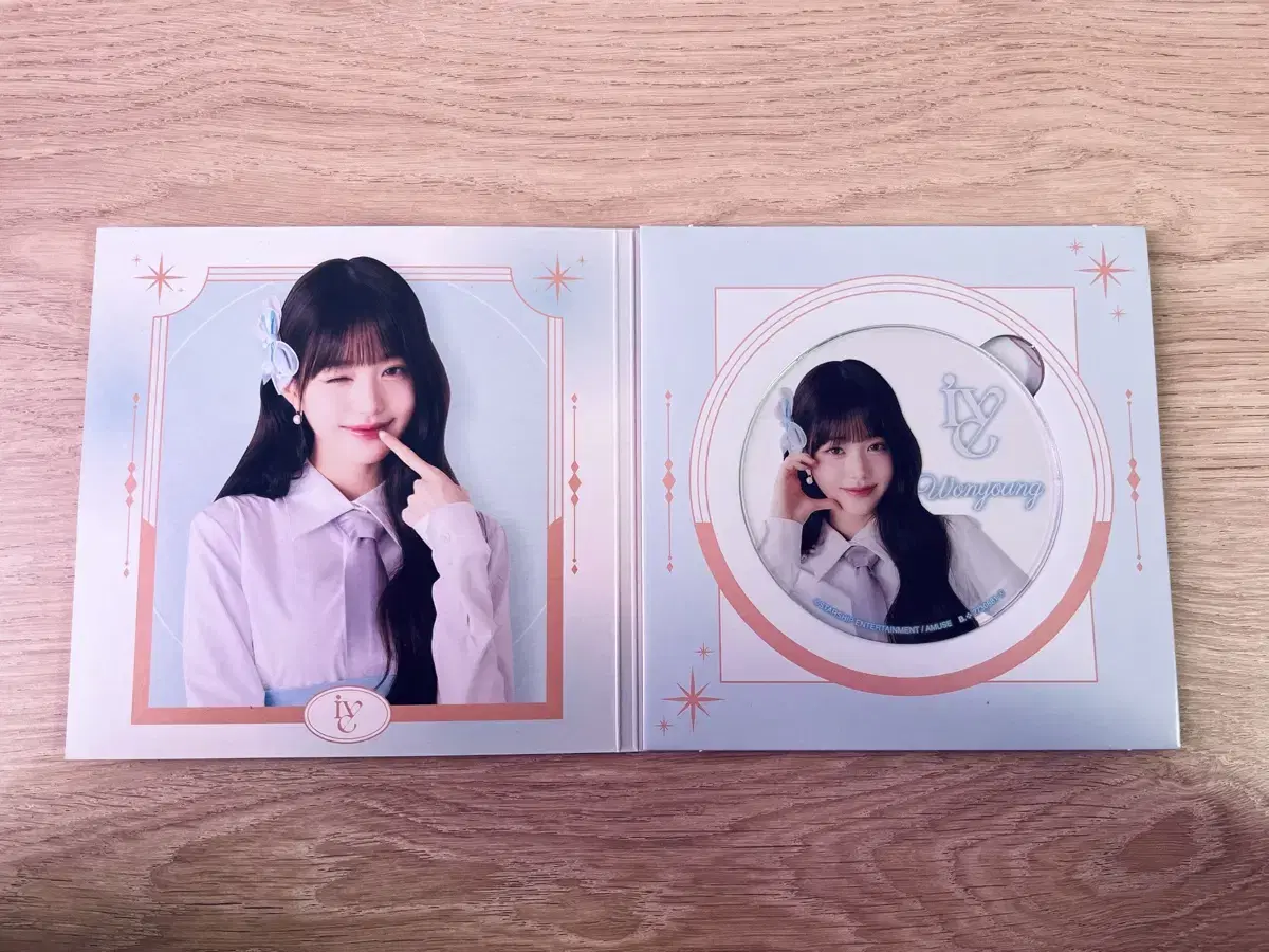 아이브 장원영 반다이 아크릴 가챠 컵받침