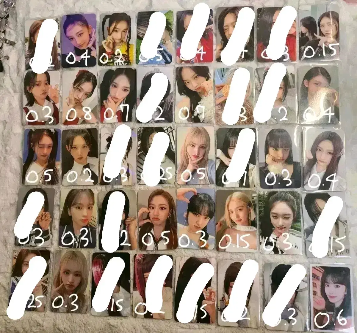 최저가포마시세!)아이브포카양도급처처분엠파시가을리즈유진이서일괄분철세트럭드
