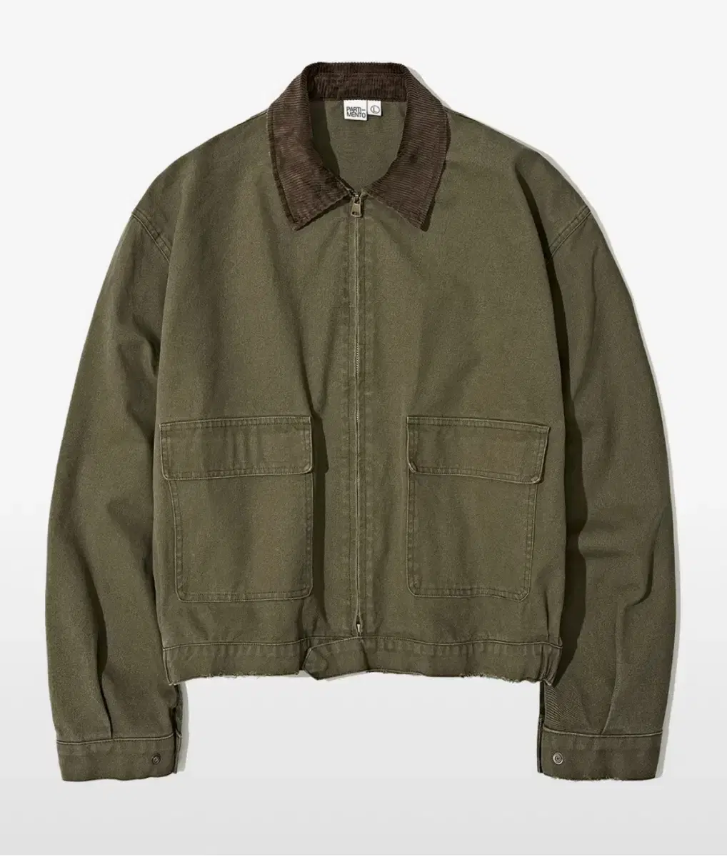 파르티멘토 VTG 워시드 워크 블루종 카키
