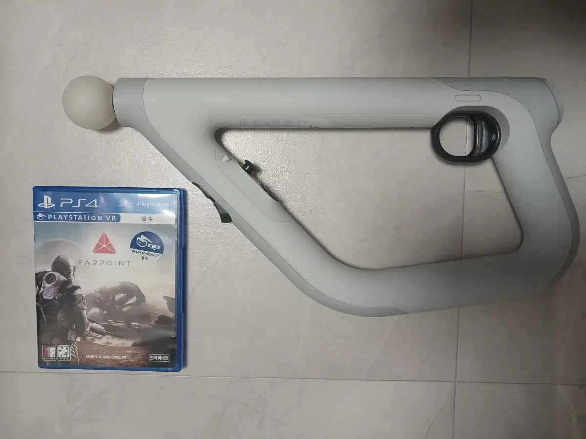 플스4 PS4 VR 게임 파포인트 + 슈팅컨트롤러 세트