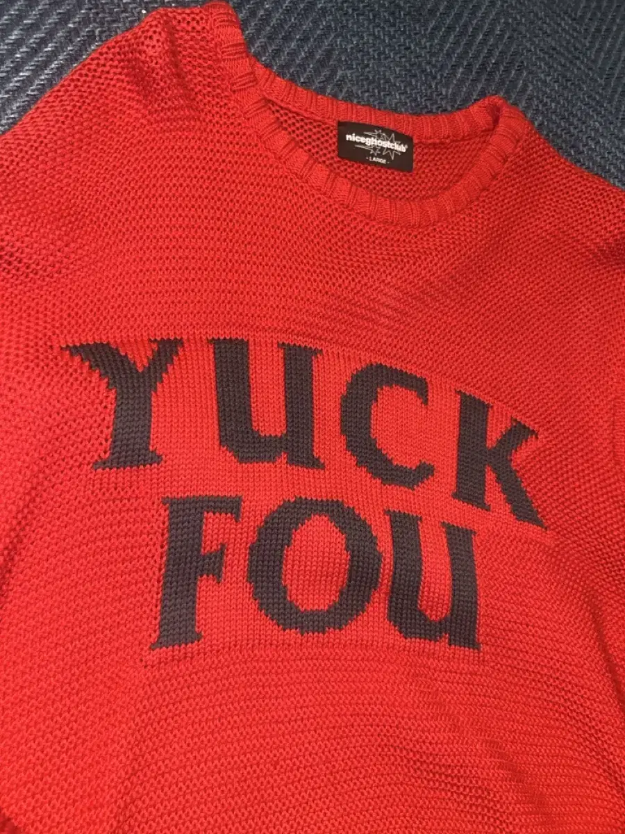 나고클 yuck fou 니트  L
