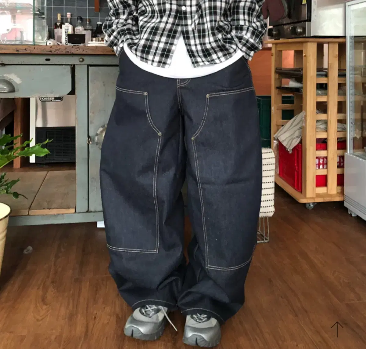 호아이보(벌룬 생지 더블니 팬츠)+셔츠