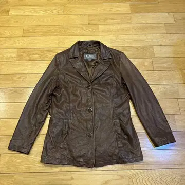90년대 올드! WILSONS 가죽 브라운 가죽 자켓