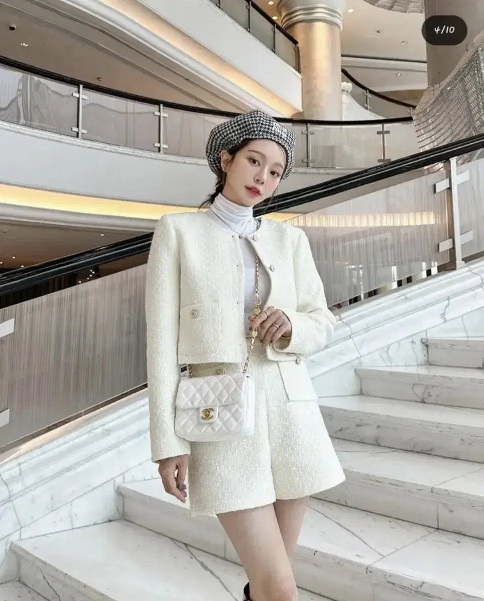 에그민 자체제작 트위드 자켓 팬츠 셋업 세트