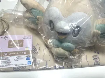 포켓몬 제일복권 포켓피스 모쿠로 봉제 인형 토트백 D E상