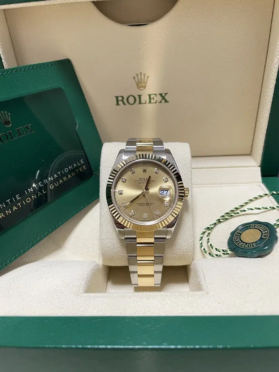 Rolex 126333 Deyust 41mm Champagne Edition Yel Gold Tenpo Dia