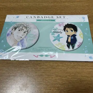 Free! 벌스데이 캔뱃지 세트