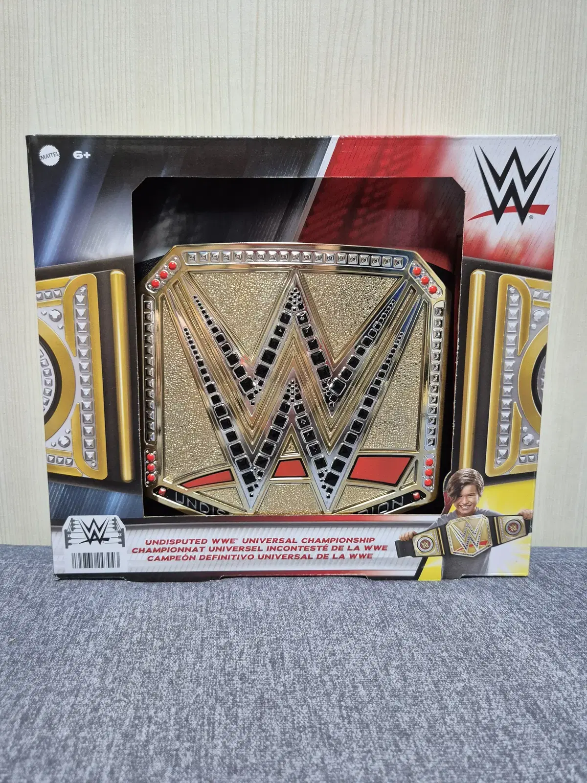 마텔 WWE 통합 유니버셜 챔피언 토이 벨트 (골드)
