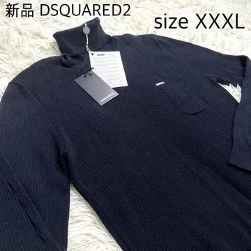 새상품 DSQUARED 2 울 리브 니트 터틀넥 스웨터
