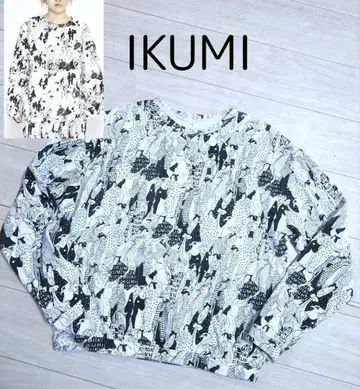 IKUMI 우키요에 맨투맨 트레이닝복