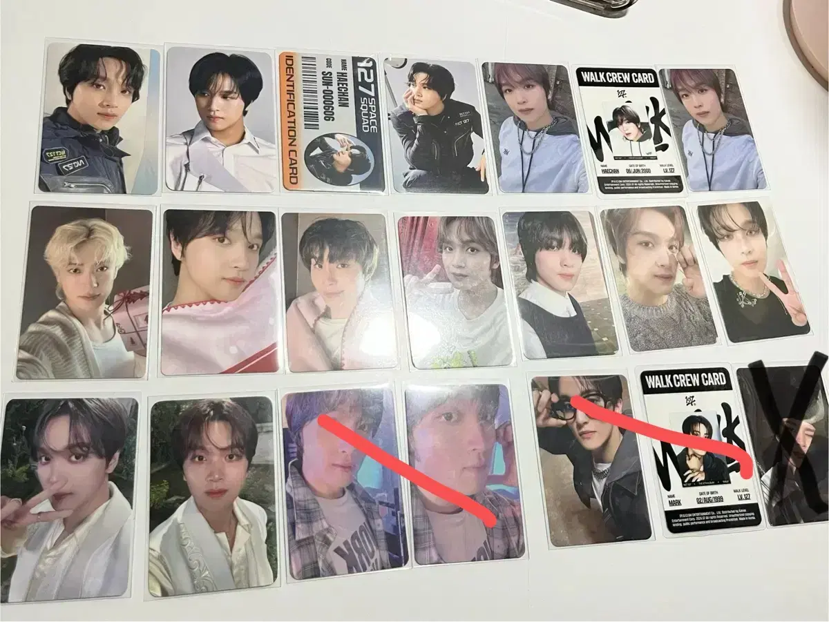 해찬 재현 마크 정우 포스터 시그 웬암윗유 크리스마스 삐그덕 럭드 일괄
