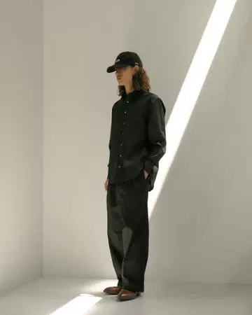 필름 와이드 셔츠 사이즈 2 (검정)