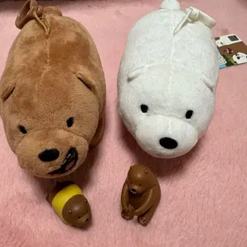 우리 베어 베어스 we bare bears 봉제 인형 세트