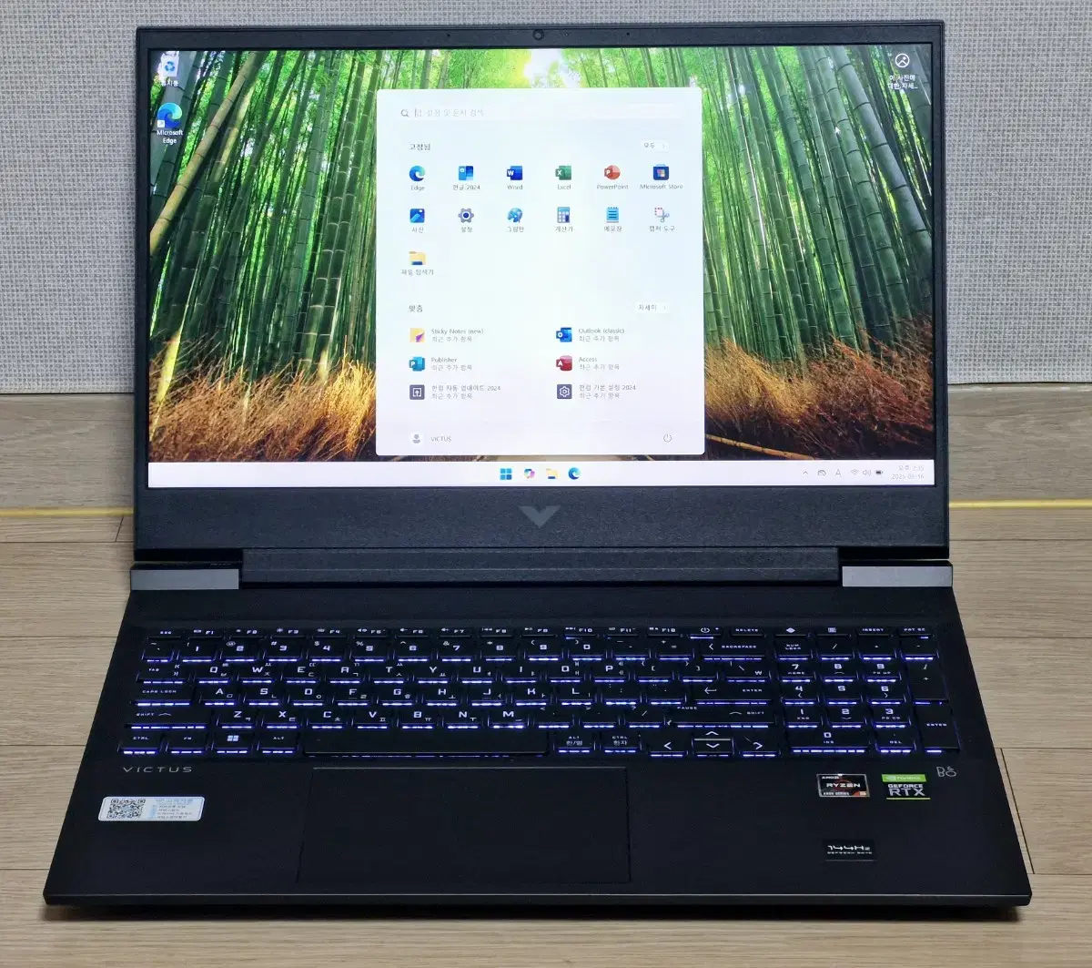 HP 빅터스 게이밍 노트북 (R5-6600H/16G/SSD 512GB/R