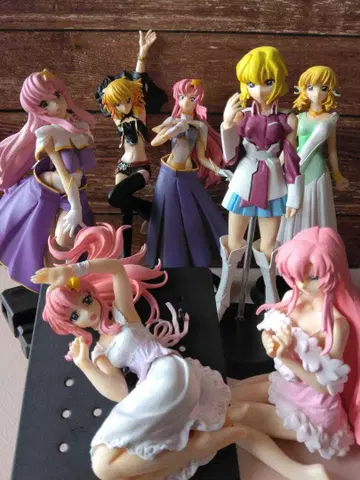 건담 SEED DESTINY 히로인 피규어 7개 + 기타 세트