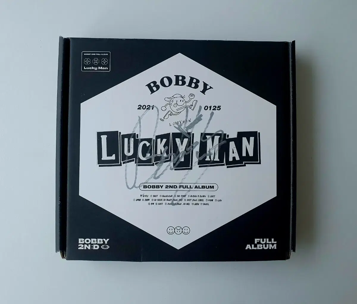 Ikon BOBBY Lucky Man signature album full set sell 