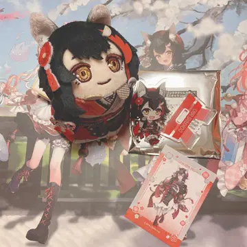 호로츠리 모치코로린 아크릴 스탠드 카드 오오카미 미오 미오샤 3개 세트