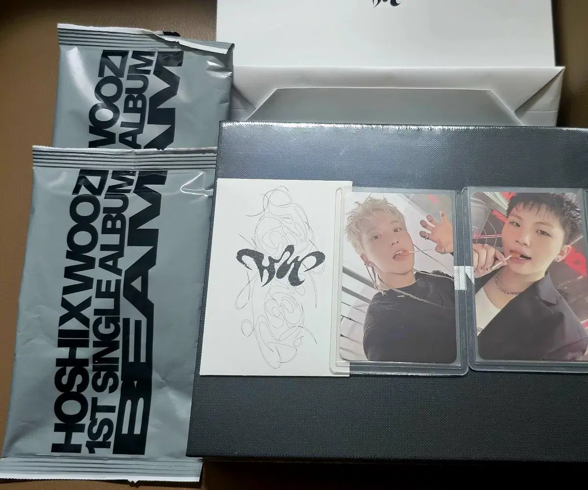 호시 우지 빔 공방 키트+포카 풀세트(미개봉)양도