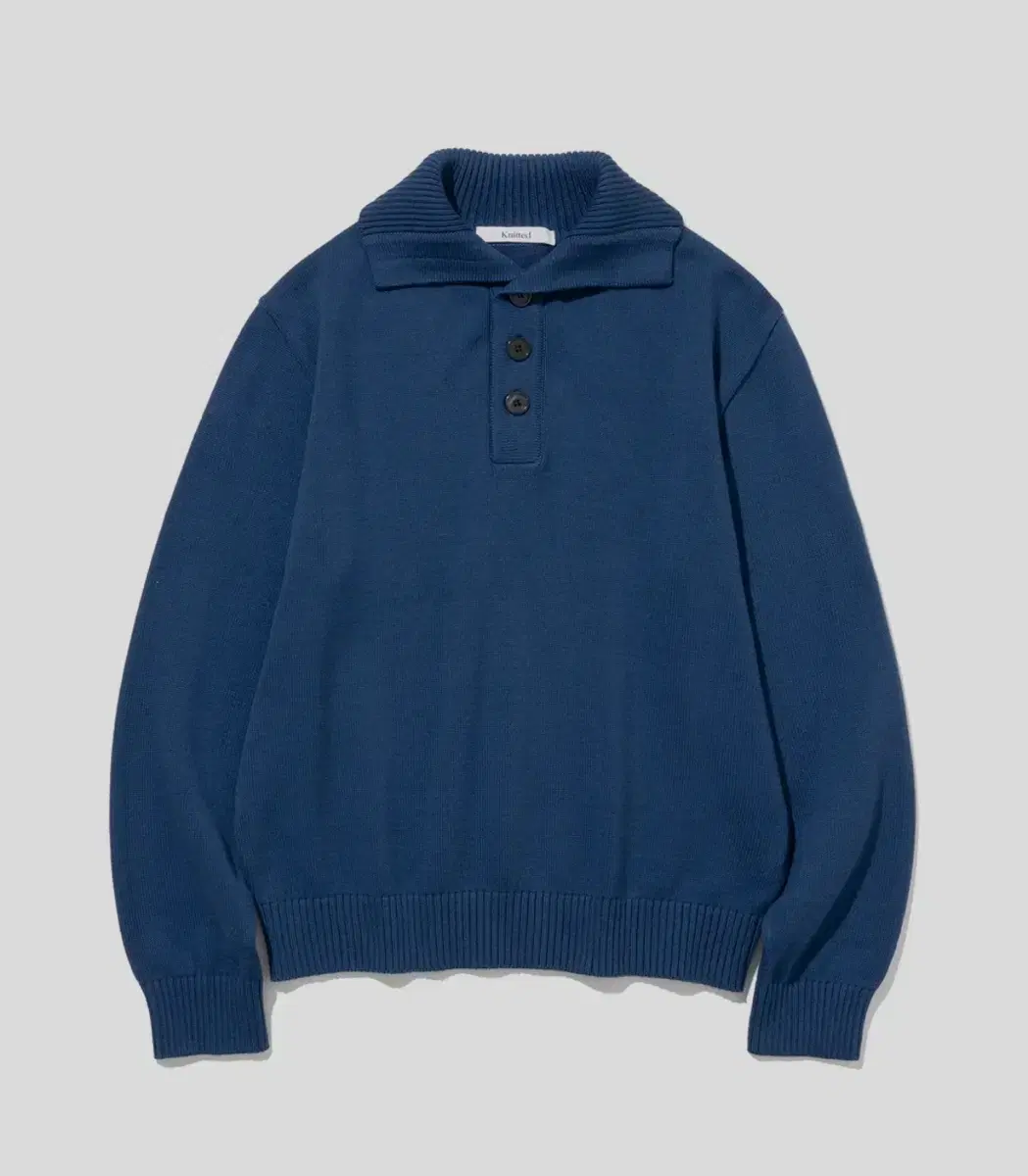 Knitted Cotton Buttons kara Knit DAWN BLUE