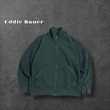 Eddie Bauer 에디바우어 구제 의류 자수 맨투맨 풀 집업 보아